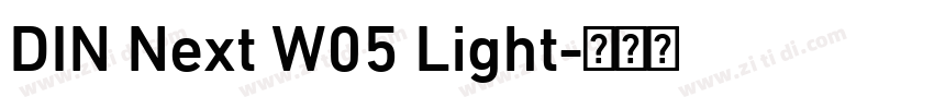 DIN Next W05 Light字体转换